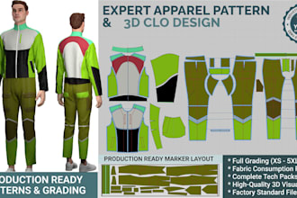 do apparel pattern making, 3d visualization, and fabric consumption