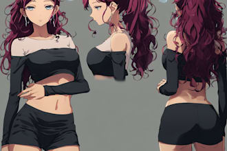 draw character sheet or reference sheet