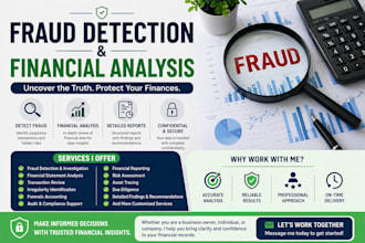 provide fraud detection and financial analysis with detailed reports