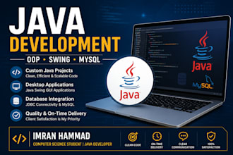 develop java oop projects and desktop applications