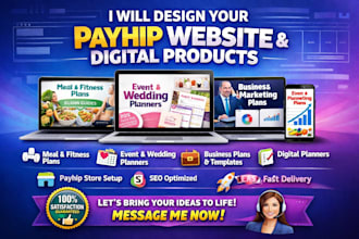 design payhip meal fitness business plans event wedding calendars website