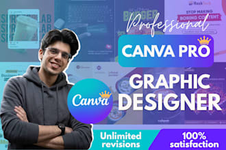 create professional canva graphic designs in 24 hrs