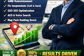 fix gmb gmc geo seo aeo geo google my business profile reinstatement ranking map