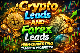 provide crypto leads and forex leads of any country