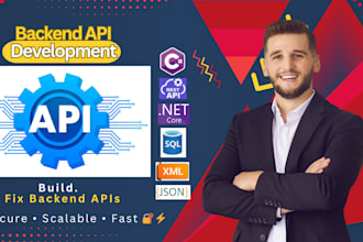 develop secure and scalable net backend apis with database