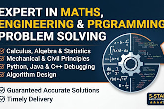 provide expert solutions for math, engineering, and coding problems