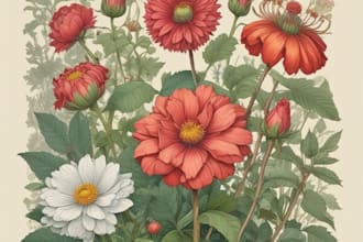 design a botanical illustration