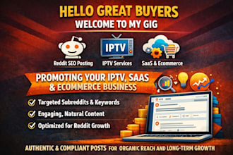 promote your business, ecommerce ,gaming website, ai app via reddit seo post