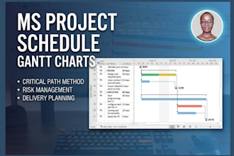 create your ms project gantt chart schedule