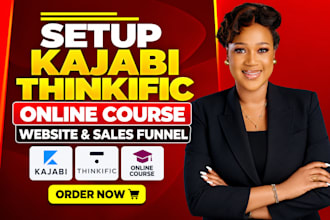 setup kajabi online course kajabi website, thinkific sales funnel, kajabi expert