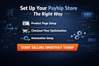payhip product page checkout flow and automation setup services expert