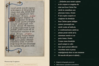 transcribe historical manuscripts and handwritten documents