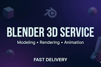 create and render your blender 3d project