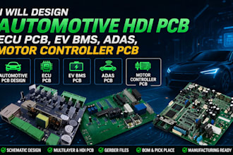 design automotive hdi pcb ecu pcb ev bms adas motor controller pcb
