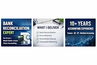 reconcile bank accounts and fix accounting discrepancies