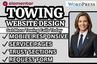 towing website tow truck website towing company website tow service website