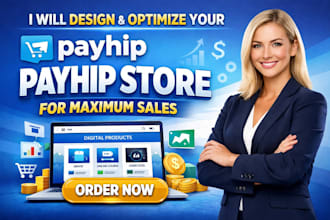 design optimize payhip digital product store for maximum sales conversion rate