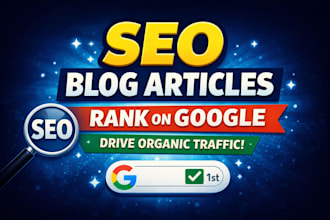 write SEO blog articles that rank on google