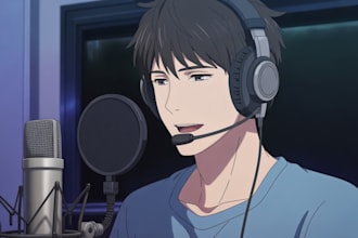 create voiceover nsfw male voice over asmr voice acting narration flirty anime