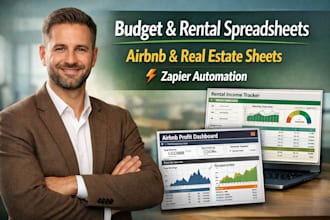 zapier automation budget spreadsheet airbnb real estate rental service sheet