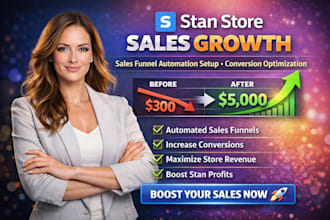 stan store sales funnel automation setup stan store conversion optimization