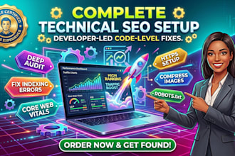 perform a comprehensive technical SEO audit and fix issues