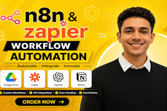 build custom n8n and zapier ai agents workflows automation
