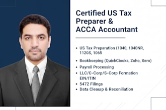 prepare form 1040 1120 5472 and 1065 for your US llc