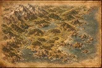 create a fantasy map, dongeon map rdp dnd map world map