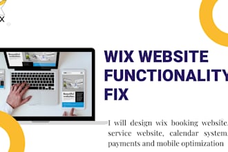 fix wix mobile responsive issues, speed optimization, layout errors and UX, UI