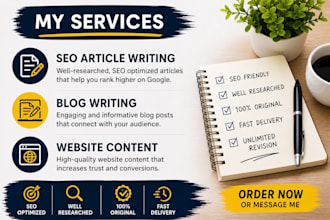 write article content writing