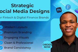 design strategic social media creatives for fintech brands