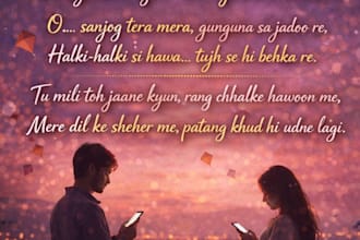 write real hindi and punjabi lyrics not just words