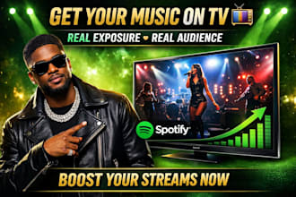 promote your music on TV shows, blogs, and media for massive exposure
