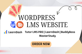 build wordpress lms website with buddyboss learndash tutor lms pro masterstudy