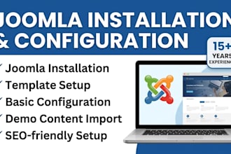 install and configure joomla website professionally