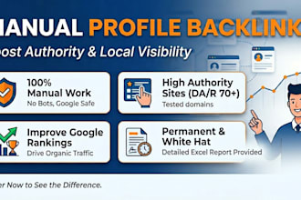 create manual profile backlinks for ranking