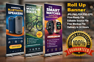 do obituary flyer, outdoor banner, x banner, stand banner and pull up banner