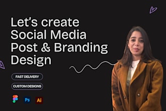 design social media posts and branding content