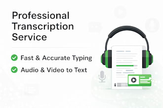 do accurate audio and video transcription with fast typing