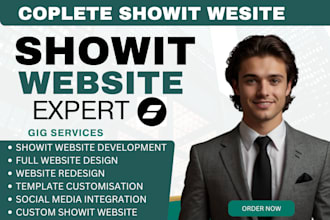 customize showit template redesign showit boild showit website
