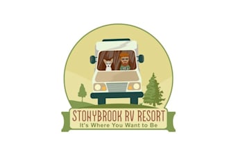 design professional glamorous outdoor campground logo