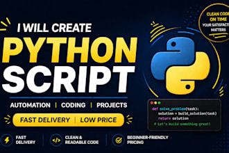 create a python script for your task