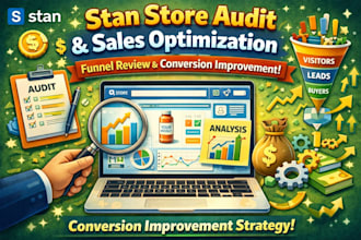 stan store audit sales optimization funnel review conversion improvement