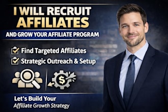 recruit affiliates and grow your affiliate program with targeted outreach