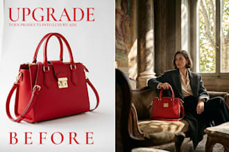 create high end editorial advertising visuals for your brand