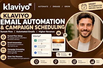 setup klaviyo email automation sunset flow klaviyo campaign scheduling