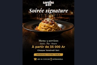 design a professional event poster or flyer for your brand