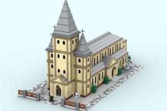 design custom lego moc houses, and cars, toys with detailed PDF instructions