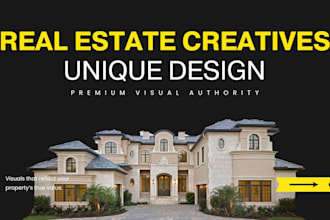 design luxury real estate ads and premium property posters
